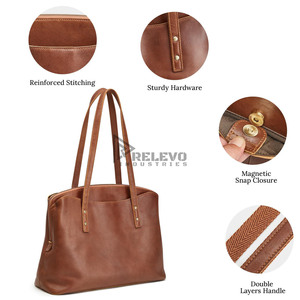 Bolso de Mano de Cuero de Diseño de Lujo RELEVO INDUSTRIES, Nueva Moda 2026, Bolso de Hombro para Mujer, 30-40L - Product Image 5