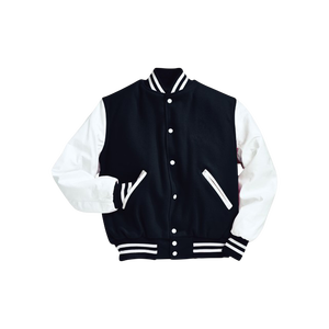 Chaqueta Varsity Personalizada de Mezcla de Lana para Hombre y Mujer, Chaqueta Letterman Premium con Forro Polar y Logotipo Bordado, OEM ODM Venta al Por Mayor - Product Image 4