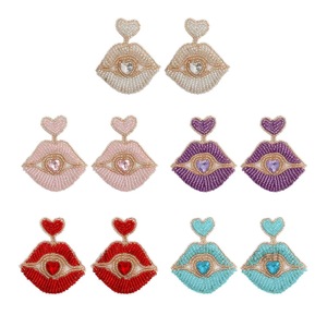 Ziyan Handicraft Boucles d'oreilles clous en forme d'étoile pour femmes, style classique, strass en cristal, imitation perle, couleur bleue, 75 mm - Product Image 5