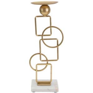 Metal Sculpture With Candle Stand for Home Decoration New Latest Ornaments Wedding Design <b>Table</b> Decor Candle Holder - Product Image 1