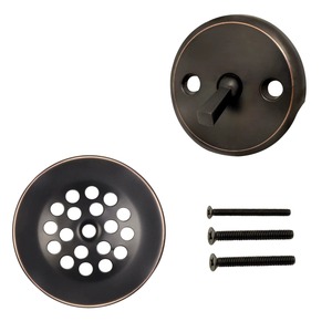 Kit de remplacement de siphon de baignoire Vich moderne rond 78 mm en bronze huilé de qualité supérieure pour la plomberie de drainage de salle de bain - Product Image 6