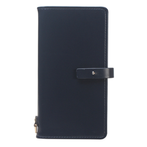 Funda tipo cartera minimalista de cuero con cierre de broche - Product Image 5