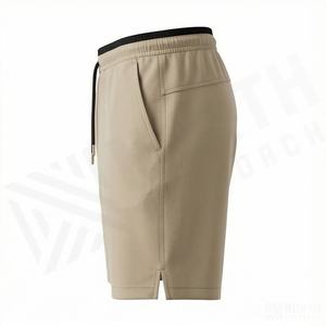 Pantalones Cortos Deportivos para Hombre, Diseño Nuevo, OEM, Elásticos en 4 Direcciones, Color Personalizado, Transpirables, para Gimnasio, Running y Deportes - Product Image 3