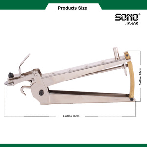 SONO JS105 Manual wire winding hand <b>tool</b>, gray metal structure, quickly cuts and winds wire, equipped with carbon steel blades - Product Image 4