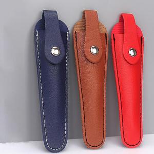Extending Hair Scissors Protective Anti-Impact Wear-Resistant Frosted Design <b>Leather</b> Case for Hair Salon Barber Shop - Product Image 1