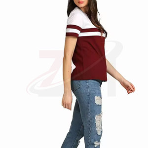 T-shirt en coton décontracté pour femme, coupe ample, tissu respirant et doux, style streetwear estival, vêtement de mode quotidien - Product Image 4