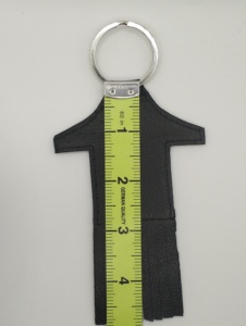Llavero de cuero genuino de alta calidad con forma de casa, al por mayor, personalizado, con flecos, colgante de regalo, amuleto de moda - Product Image 4