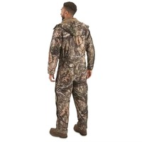 Ensemble de chasse pour homme en toile imperméable, coupe-vent et respirante, imprimé camouflage animal, avec sweat à capuche polaire et pantalon camouflage, collection automne