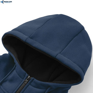 DAIZEN STAR Men's Color Blocking Hooded Tracksuit Full Sleeve Casual Sweatshirt Pants Set Breathable Polyester Autumn Wear - Product Image 6