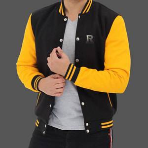 Veste Letterman pour homme, style simple et moderne, look épuré, style universitaire - Product Image 2