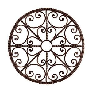 Art mural abstrait en fer forgé torsadé, finition bronze, pour la décoration intérieure de la maison, décorations pour la zone de séjour, belles décorations murales - Product Image 1