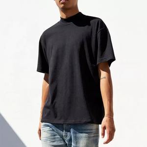 T-shirts pour hommes en coton 100% lourd, motif uni, imprimé personnalisé, coupe régulière, tissu écologique 240g - Product Image 1