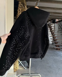 Custom Pullover Hoodie High Quality Cotton Fleece Sweatshirt Oversized Blank <b>Hoodies</b> for Men Women Bulk Wholesale Factory - Product Image 3