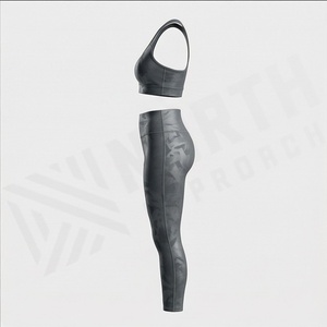 Ropa Deportiva de Tallas Grandes para Mujer, Conjunto de Yoga, Ropa Deportiva de Alto Impacto, Resistente a Impactos, para Cross Running, Entrenamiento, Fitness - Product Image 3