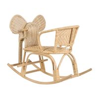 Chaise à bascule en rotin en forme d'éléphant, mobilier pour enfants, siège amusant en forme d'animal pour chambre d'enfant, vente en gros, prix d'usine pas cher