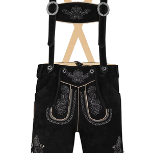 Nouveaux shorts bavarois pour hommes, style streetwear, broderie droite, cuir de chèvre et de vache, séchage rapide, respirant, vente en gros - Product Image 1