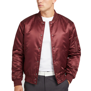 Vestes bomber d'hiver pour hommes, sur mesure, de qualité supérieure, légères, en nylon satiné, coupe-vent, respirantes, streetwear - Product Image 1