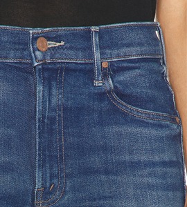 Women's High Waist Jeans - Classic Blue Washed Slim Fit Bootcut Denim <b>Pants</b> with Button Good Quality Jeans For Man - Product Image 6