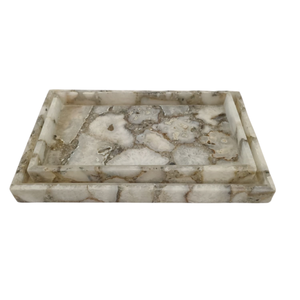 Rectangle Marble <b>Storage</b> Tray Modern Design Durable Indoor <b>Tabletop</b> Accessory - Product Image 6