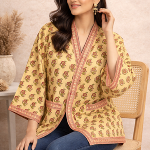 Robe Kimono en Coton Imprimé Floral pour Femme, Coupe Ample, Ouverte sur le Devant, Tenue Décontractée d'Été, Cache-Maillot Bohème - Product Image 3