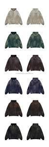 Venta caliente nuevo algodón Sun Faded pull over Sudadera con capucha transpirable fácil de usar diseño de logotipo personalizado de talla grande servicio OEM DDP envío - Product Image 2