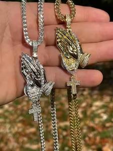 Pendentif Hip Hop Personnalisé de Qualité Supérieure en Argent 925 avec Moissanite, Plaqué Argent, Breloque de Collier Tendance Urbaine – Le Meilleur - Product Image 5