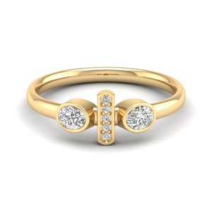 แหวนหมั้น REYES แบบสั่งทำพิเศษ เงินแท้ 925 สำหรับผู้หญิง คุณภาพสูง ประดับเพชรโมอิสซาไนต์ทรงรี 0.45 กะรัต เครื่องประดับชั้นดีสำหรับผู้หญิง - Product Image 6