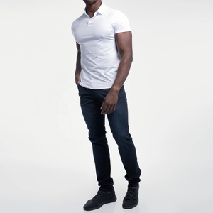 Chemises Polo Homme en Coton Personnalisées à Manches Courtes, Tissu 230g 180g Polyester Spandex, Chemises Polo de Golf avec Logo Personnalisé - Product Image 2