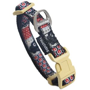 Owl-Eyed Tough Stitched Embroidered <b>Pet</b> Collar with <b>Leash</b> - Product Image 2