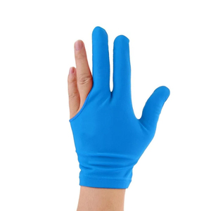 Gants de snooker professionnels pour hommes, 3 doigts, pour billard, antidérapants, respirants, demi-doigts/sans doigts, fermeture auto-agrippante - Product Image 5