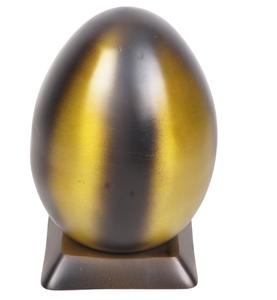 Sculpture en pierre en forme d'œuf, finition rouge, pour urne commémorative, style américain, décoration intérieure, pour crémation, 220 - Product Image 2