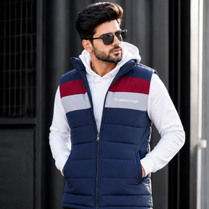 Custom <b>men</b> puffer <b>vest</b> with insulated padding comfortable lining durable outer shell sleeveless design and stylish fit - Product Image 1
