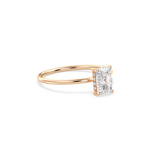 Bague Halo Dissimulé en Diamant de Laboratoire HPHT CVD REYES à Prix de Gros en Or Massif 14K – Cadeau d'Anniversaire de Mariage, Bijoux Fins - Product Image 3