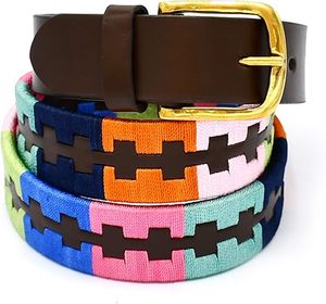 Cinturón Deportivo Personalizado de Cuero Genuino con Bordado Argentino para Montar a Caballo, Cinturón de Polo de Cuero para Hombre en Todas las Tallas Personalizadas - Product Image 5