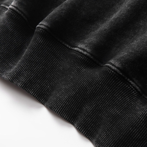 Sudadera con Capucha Personalizada para Hombre, Estilo Urbano, Lavado Ácido, Efecto Desgastado, Corte Holgado, 100% Algodón, Bordada - Product Image 5