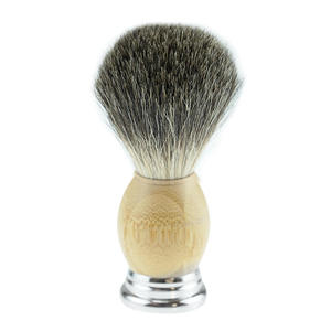 Kit de rasoir de sécurité Prestige à lame unique, brosse à raser en poils de blaireau pur, manche en bois, pour le visage/le corps/le maillot, support de rasage inclus - Product Image 4