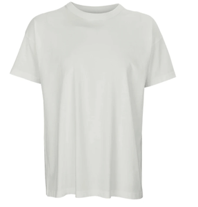 T-shirt blanc à manches courtes et col rond pour homme, coupe classique, décontracté, couleur unie, en jersey de coton tricoté, teint uni, design vierge - Product Image 2