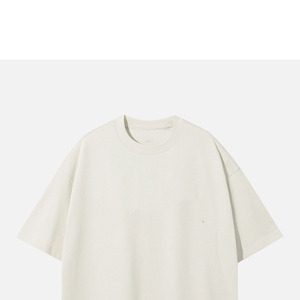 เสื้อยืดคอตตอนแท้ 100% ดีไซน์ล่าสุด ทรงหลวม ไหล่ตก ทรงปกติ พิมพ์ลายโลโก้ด้านหน้า  ขายส่งจำนวนมาก - Product Image 4