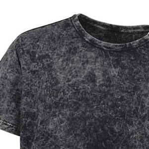 Camiseta de corte holgado con logo personalizado impreso y lavado ácido para hombre, de alta calidad, manga corta, 100% algodón, camiseta de hombre con lavado ácido. - Product Image 5