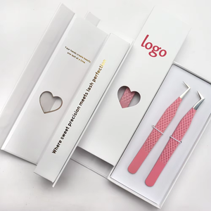 Pinzas de Extensión de Pestañas de Acero Inoxidable con Punta de Fibra Antiestática, Precisión, Color Negro, para Mayor Volumen - Product Image 6