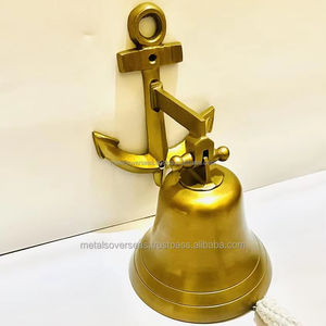 Campana Náutica Decorativa de Latón Macizo, Campana Marítima para Colgar en la Pared, Decoración para el Hogar, Bar y Temática Náutica - Product Image 5
