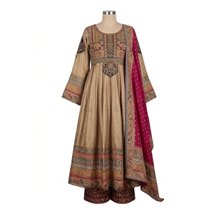 Vestido Afgano de Alta Calidad para Mujer, Diseño Modesto, Estilo Punjabi, Tribal Kuchi, Étnico, para Boda - Product Image 3