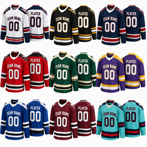 Custom Youth Ice Hockey Jersey Kids Club Team Uniform Personalized Name Number Sublimated Junior Hockey Teamwear OEM Wholesale - Product Image 2