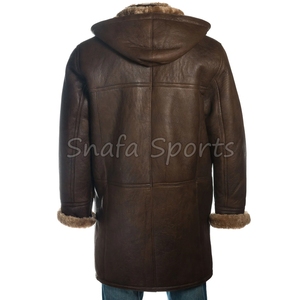 2026 New <b>Shearling</b> Lamb Leather <b>Bomber</b> <b>Jacket</b> for Men Custom Design Breathable Comfortable Adult Leather <b>jackets</b> - Product Image 3