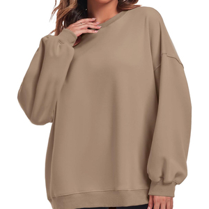 Nouveau design – Sweat-shirt d'hiver pour femme grande taille à manches longues, 100 % coton, col rond, avec logo personnalisé imprimé - Product Image 5
