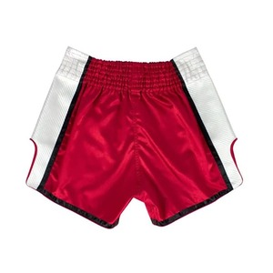 Shorts de boxe Fairtex rouge et blanc avec logo, vêtements d'entraînement pour arts martiaux pour hommes, polyester extensible, unisexe adulte - Product Image 2