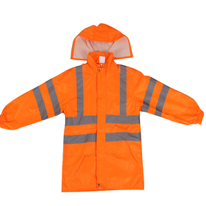 Veste de sécurité décontractée haute visibilité pour l'hiver, classe 2 ANSI, antibactérienne, fermeture éclair frontale, avertissement réfléchissant, vêtements de travail en polyester - Product Image 1