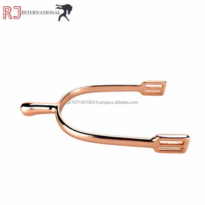 Nouveauté 2026 : Éperons de haute qualité en acier inoxydable pour homme, durables, pour l'équitation anglaise, modèle ENGLISH ROSE GOLD SPURS, en ensemble complet - Product Image 1