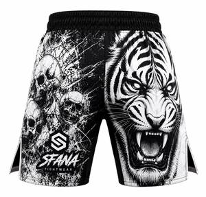 Pantalones Cortos de Sublimación Personalizados con Diseño Personalizado para Entrenamiento de MMA, Muay Thai y BJJ OEM - Product Image 4