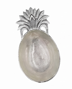 Tazón de servir de metal con diseño de piña de alta calidad, tazón decorativo de metal, centro de mesa para sala de estar, comedor y mesa auxiliar. - Product Image 1